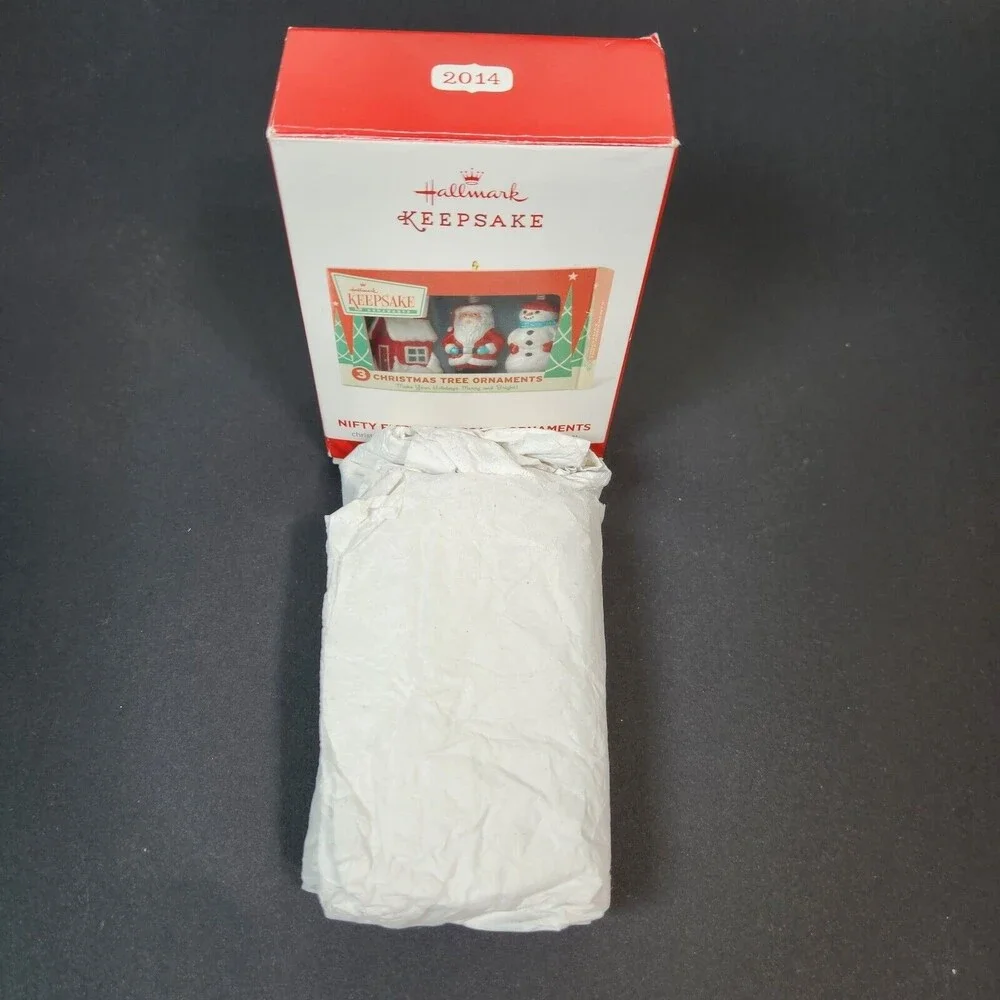 Hallmark Nifty Fifties Ornament 2014 Retro 3 Christmas Tree Ornaments NOS in Box
